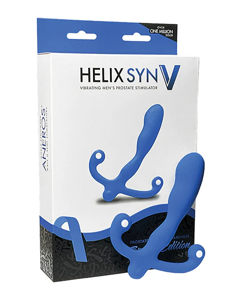 Aneros Vibrating Helix Syn V Prostate Massager Special Edition - Blue - Image 4