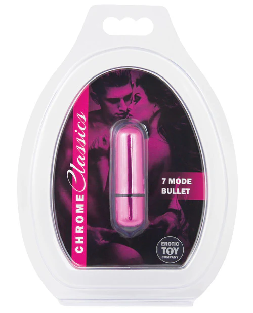 Chrome Classics Bullet Vibe 7 Mode Pink Waterproof ABS - Image 3