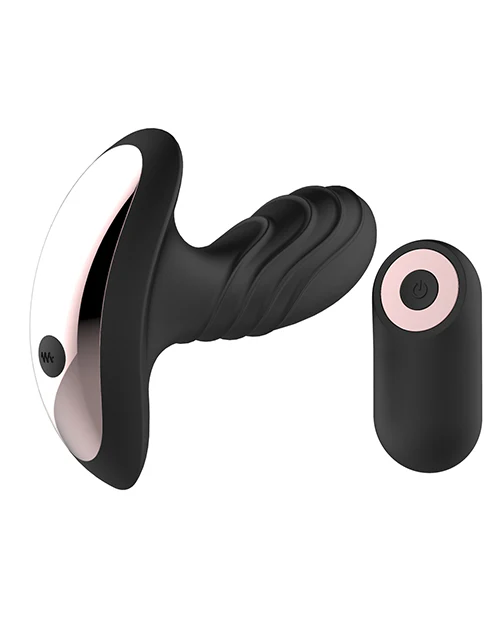Gender Fluid Buzz Anal Vibe w/Remote - Black - Image 6