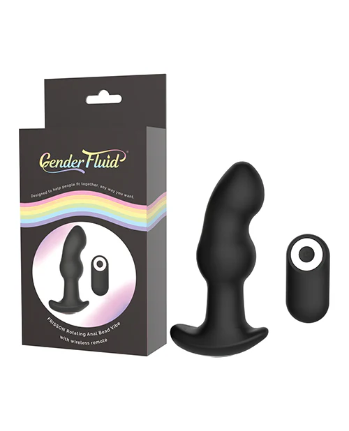 Gender Fluid Frission Anal Vibe w/Remote - Black - Image 3