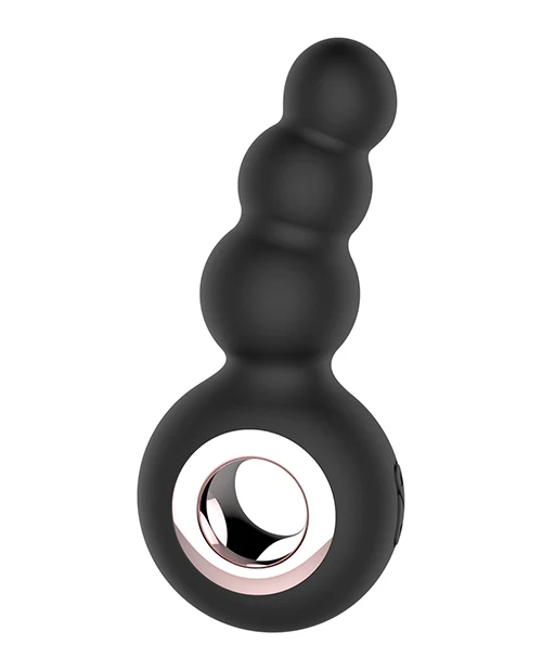 Gender Fluid Quiver Anal Ring Bead Vibe - Black - Image 6