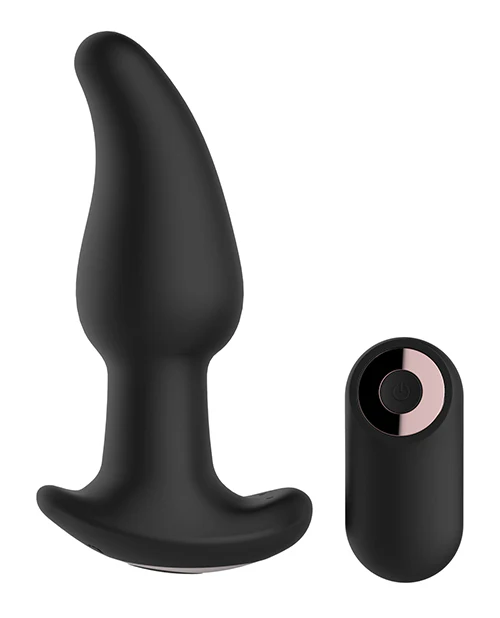 Gender Fluid Twirler Anal Vibe w/Remote - Black - Image 6