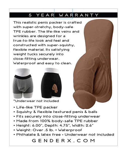 Gender X 4" Packer - Dark - Image 5