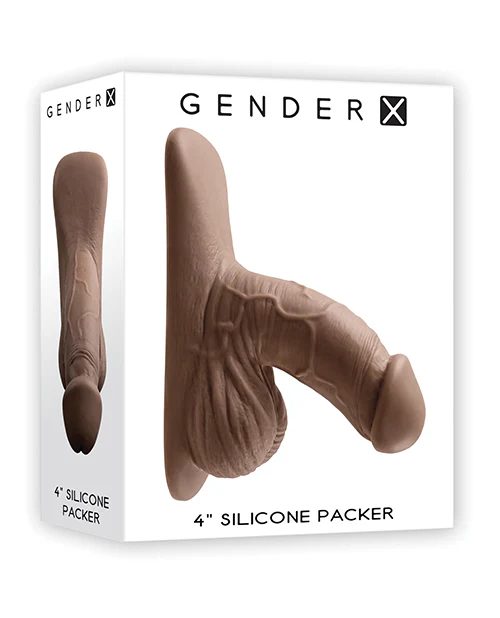 Gender X 4" Silicone Packer - Dark - Image 4