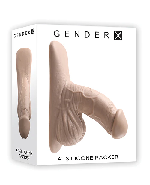 Gender X 4" Silicone Packer - Ivory - Image 4