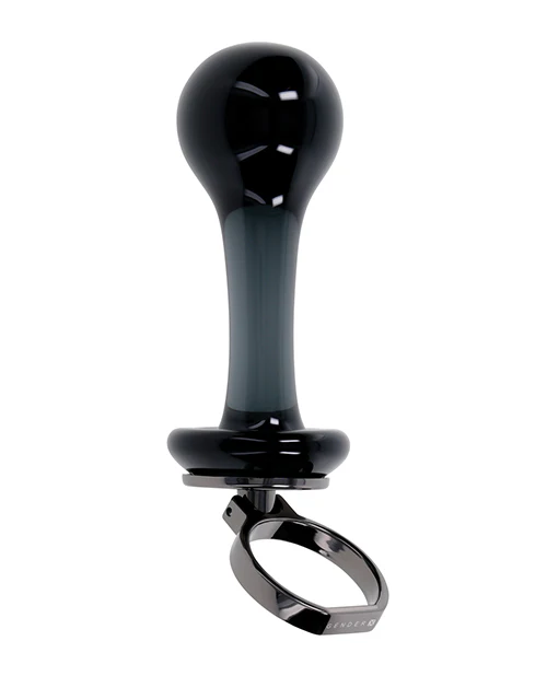Gender X Blow Pop Glass Anal Plug Black Sleek Nonporous - Image 7