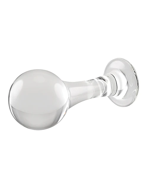 Gender X The Baller Glass Anal Plug Clear Safety Base - Image 5
