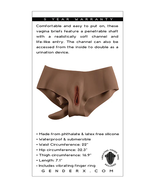 Gender X Vagina Briefs Undergarments - Dark - Image 7