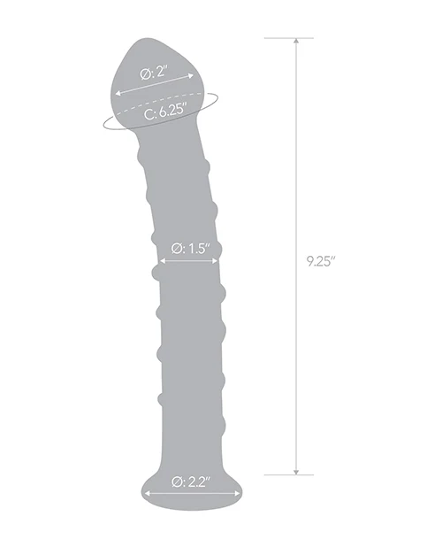 Glas 10" Mr. Swirly Dildo - Red - Image 5