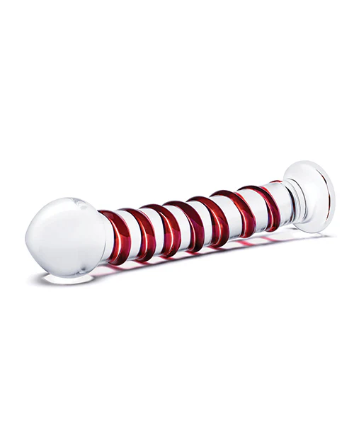 Glas 10" Mr. Swirly Dildo - Red - Image 6