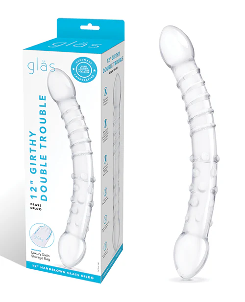 Glas 12" Double Trouble Dildo - Image 4