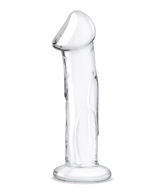 Glas 6" Dildo w/Veins & Flat Base - Image 5