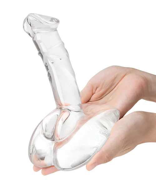 Glas 7.5" Rideable Standing Cock w/Stability Base - Image 5