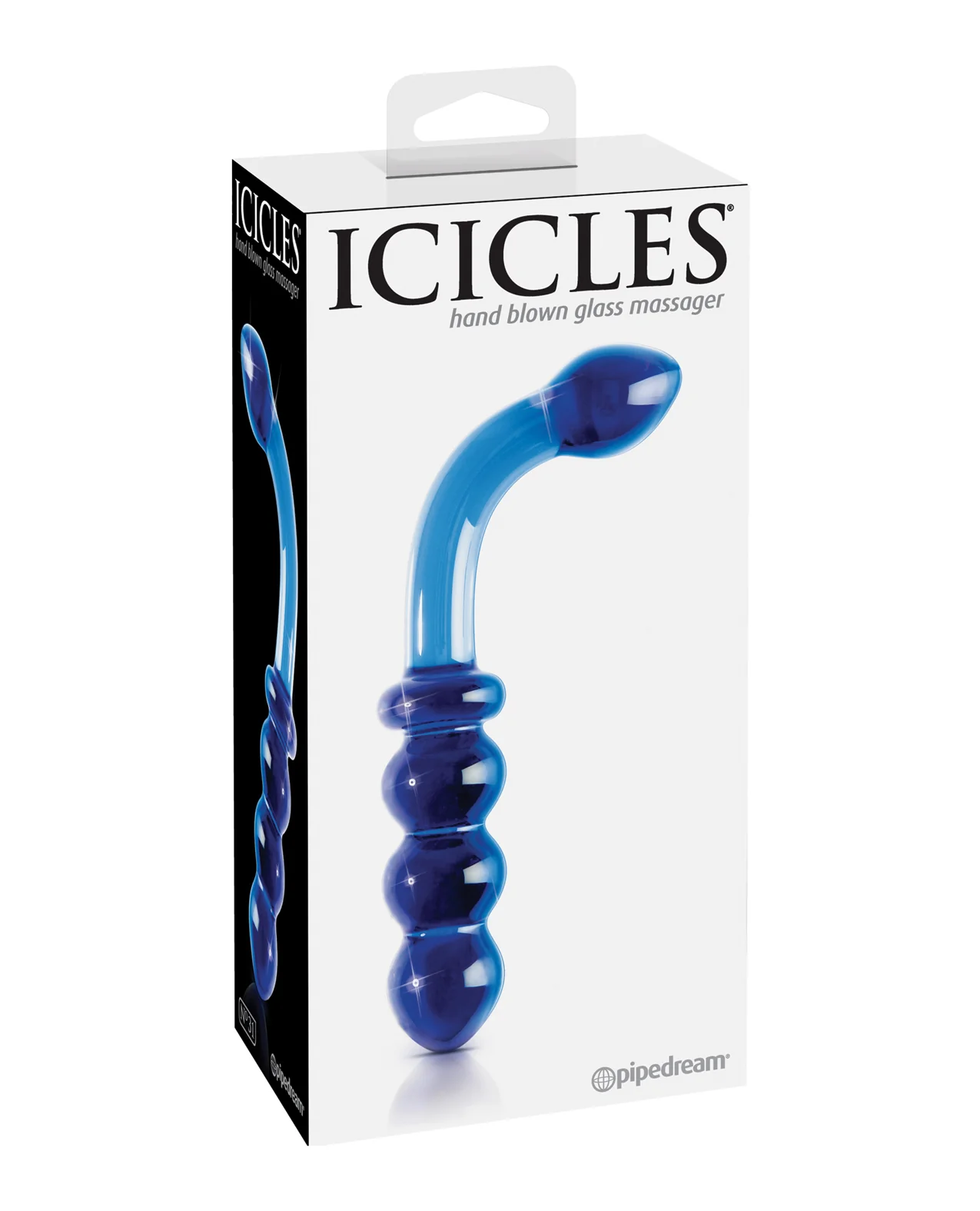 Icicles No. 31 Hand Blown Glass - Blue G Spot - Image 3
