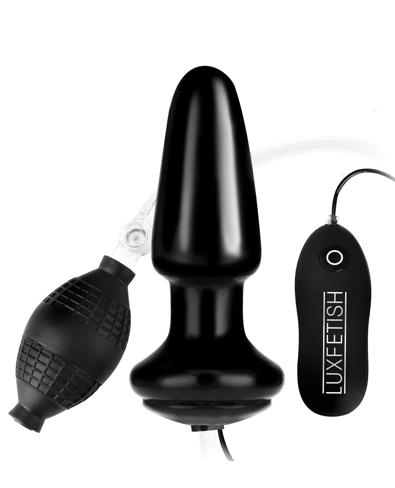 Lux Fetish 4" Inflatable Vibrating Butt Plug - Image 3