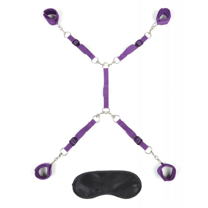 Lux Fetish Bed Spreader - Purple - Image 5