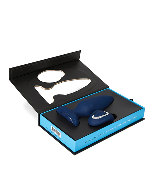 Nu Sensuelle Andii Vertical Roller Motion Butt Plug - Navy - Image 3