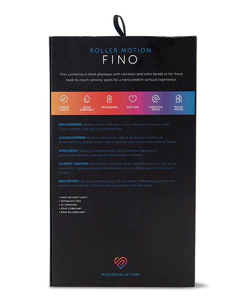 Nu Sensuelle Fino Roller Motion Plug - Navy Blue - Image 4