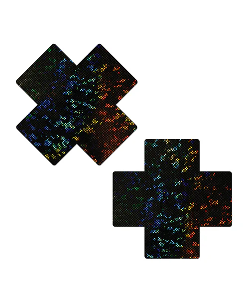 Pastease Coverage Disco Plus X Black One Size Breast Covers - Image 4