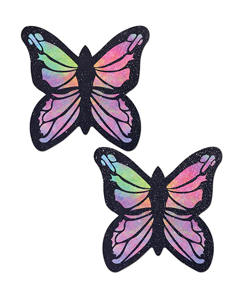 Pastease Coverage Twinkle Velvet Butterfly Rainbow One Size - Image 4