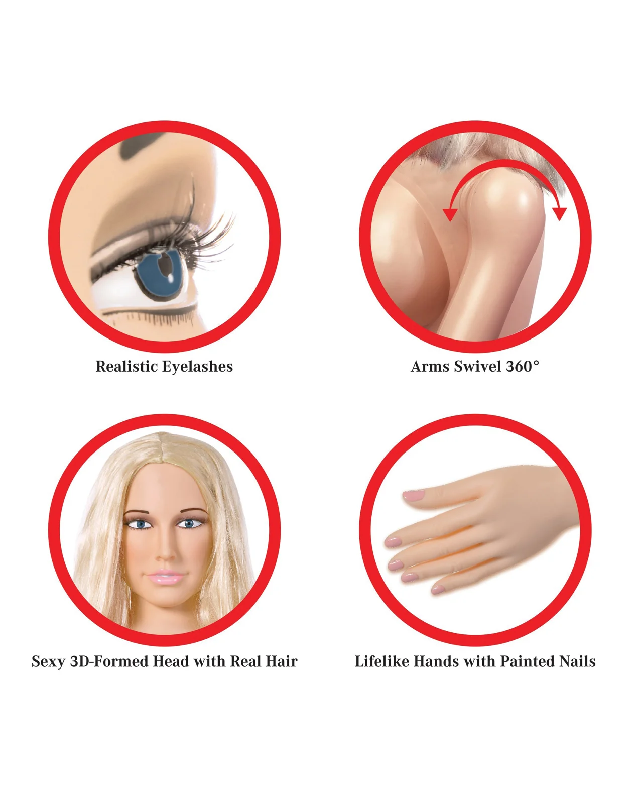 Pipedream Extreme Dollz Life Size Inflatable Love Doll - Hanna Harper - Image 6