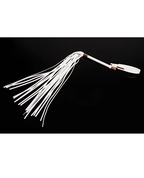 Pleasure Collection Matte Finish Whip - White/Rose Gold - Image 3