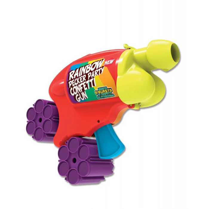 Rainbow Pecker Party Confetti Gun - Image 3
