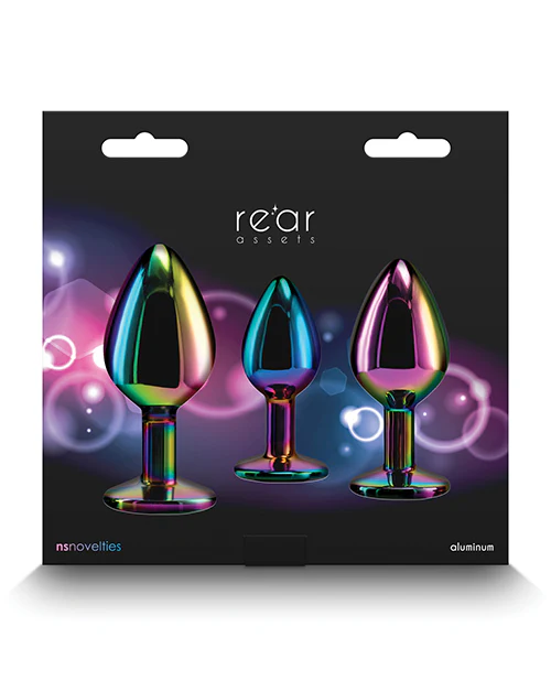 Rear Assets Rainbow Gem Anal Trainer Kit - Multi Color - Image 5