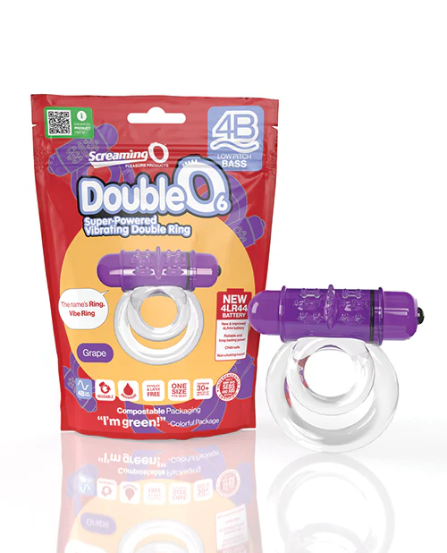 Screaming O 4B Double O 6 Grape Vibrating Ring 5 Speeds - Image 6