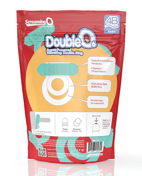 Screaming O 4B DoubleO 6 Kiwi Waterproof Vibrating Ring - Image 5