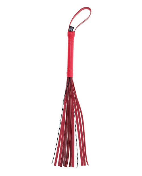 Sex & Mischief Ex's & Oh's Crystal Flogger - Red - Image 3