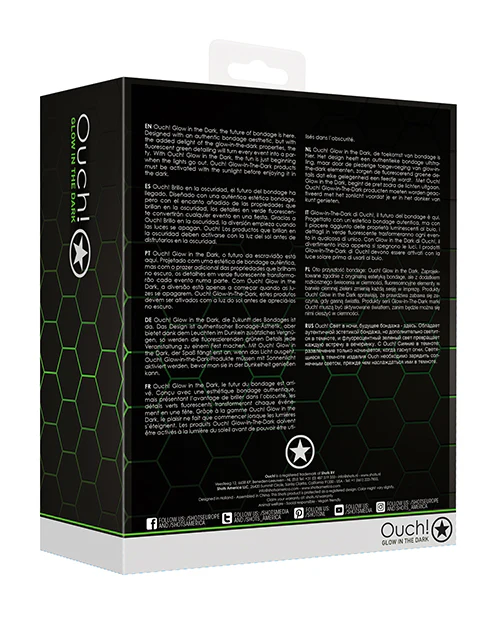 Shots Ouch Chest Bulldog Harness - Glow in the Dark L/XL - Image 4