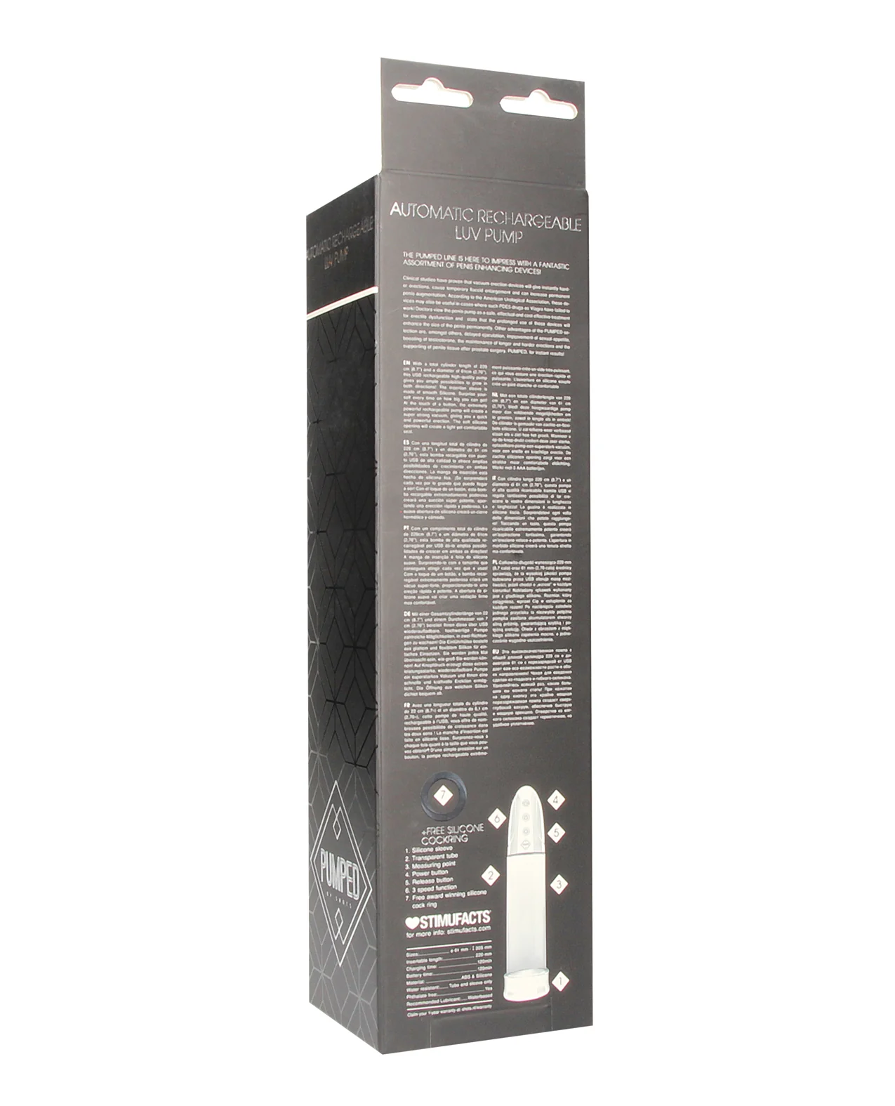 Shots Pumped Automatic Rechargeable Luv Pump - Transparent - Image 5