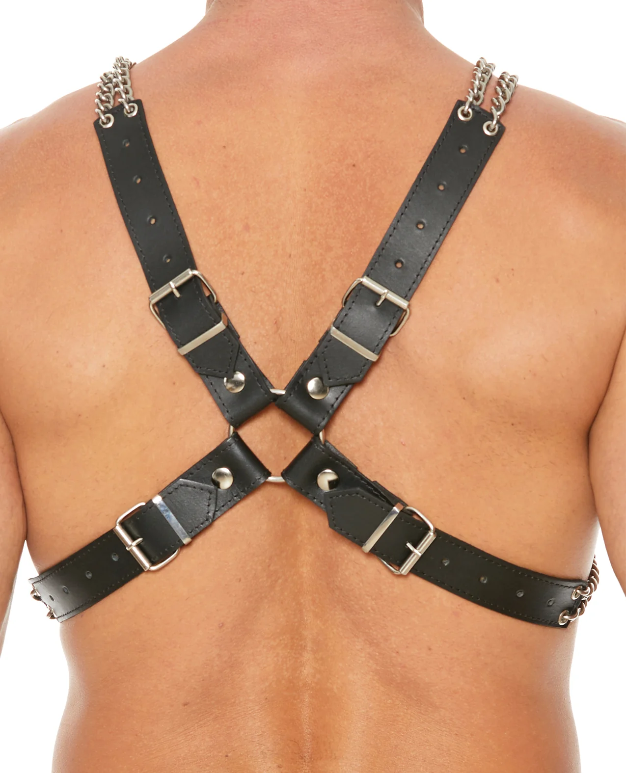 Shots Uomo Chain & Chain Harness - Black - Image 3