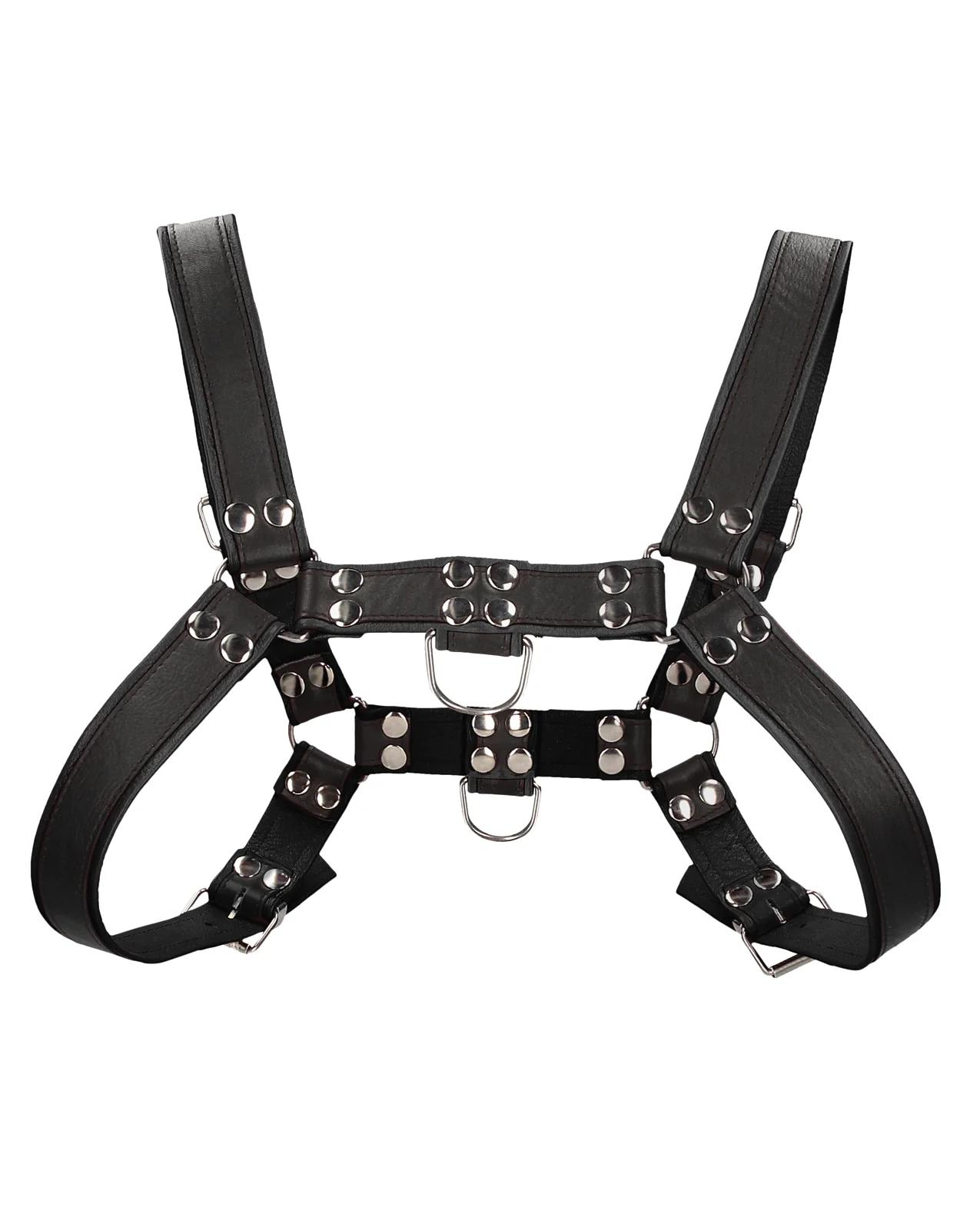 Shots Uomo Chest Bulldog Harness Small/Medium - Black - Image 4