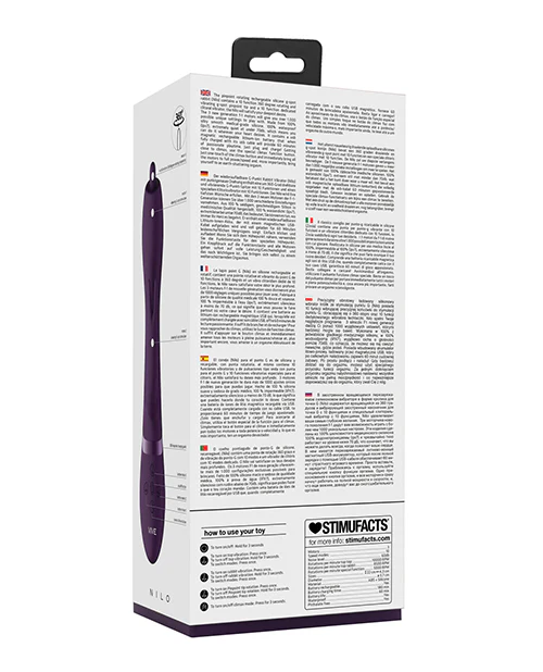 Shots Vive Nilo Pinpoint Rotating G-Spot Rabbit - Purple - Image 4