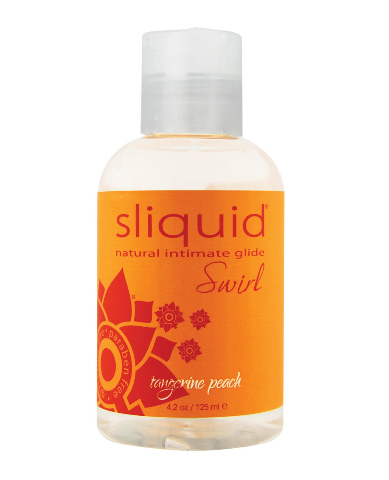 Sliquid Naturals Swirl Lubricant - 4.2 oz Tangerine Peach - Image 3