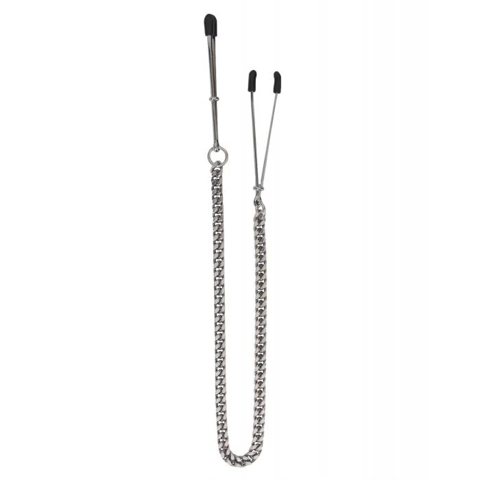 Spartacus Adjustable Tweezer Nipple Clamps w/Jewel Chain - Image 3