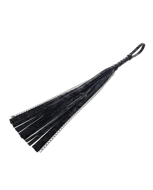 Sportsheets Velvet Noir Chain Flogger - Black - Image 3
