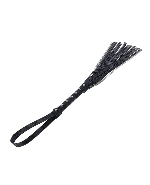 Sportsheets Velvet Noir Chain Flogger - Black - Image 6
