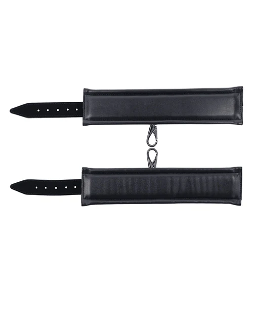 Sportsheets Velvet Noir Handcuffs - Black - Image 5