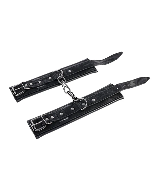 Sportsheets Velvet Noir Handcuffs - Black - Image 8