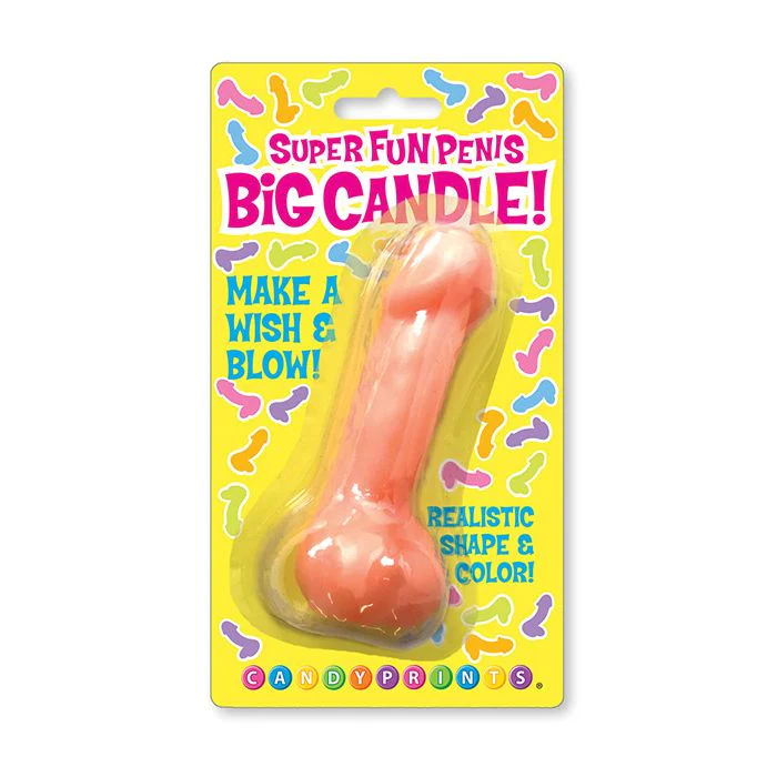 Super Fun Big Penis Candle Flesh Tone Birthday Gag Gift - Image 3