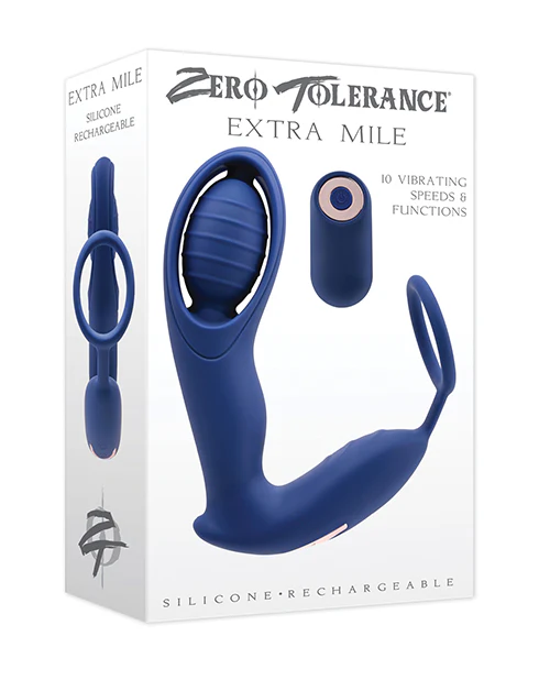 Zero Tolerance Extra Mile C Ring Vibrator - Blue - Image 6