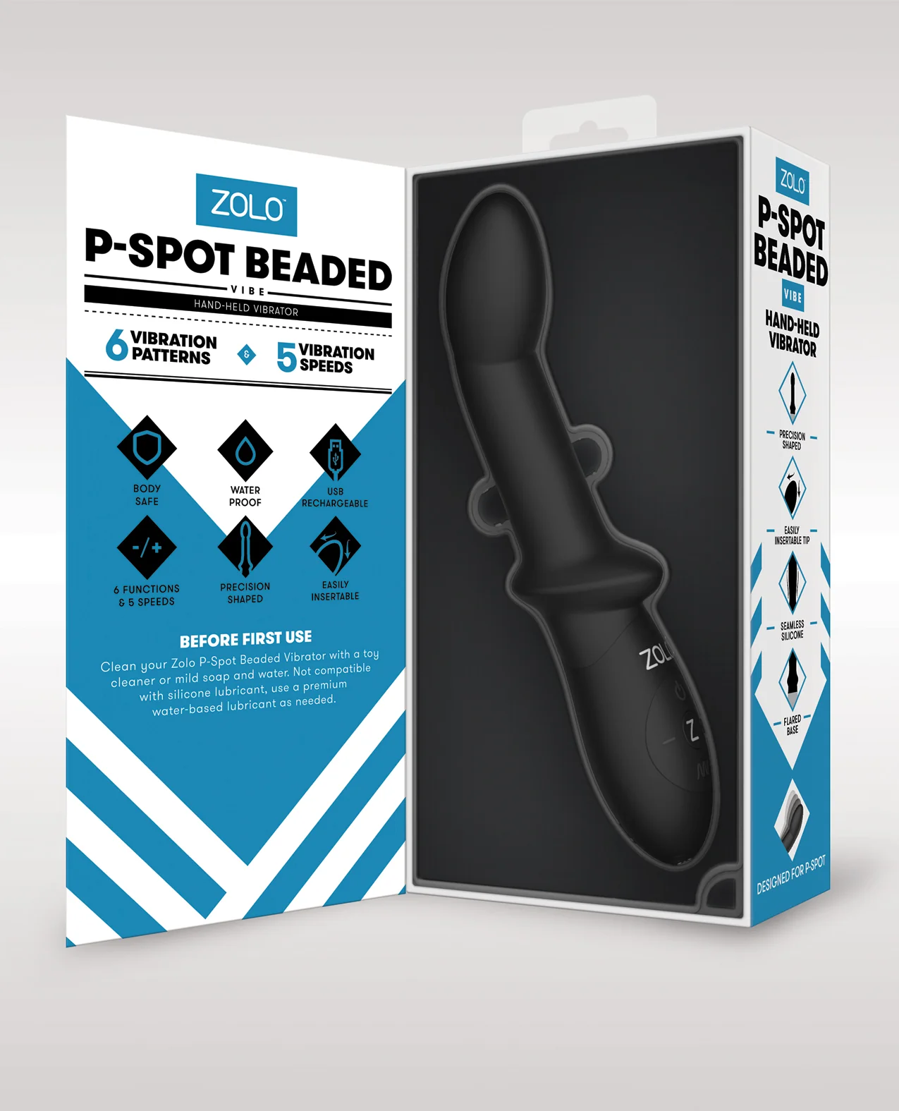 ZOLO P Spot Beaded Vibe - Black - Image 5